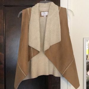 Beige Sherpa Lined vest